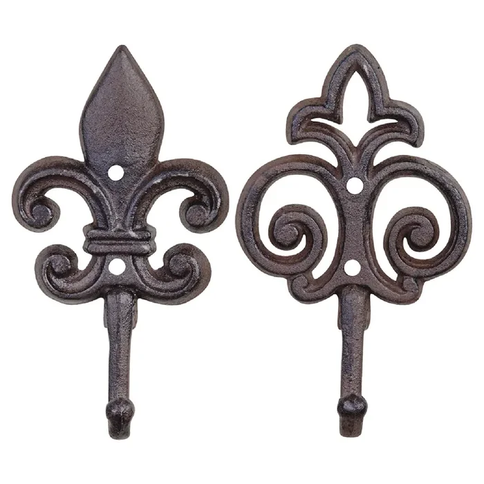 Haken aus Gusseisen (antik-rostbraun)