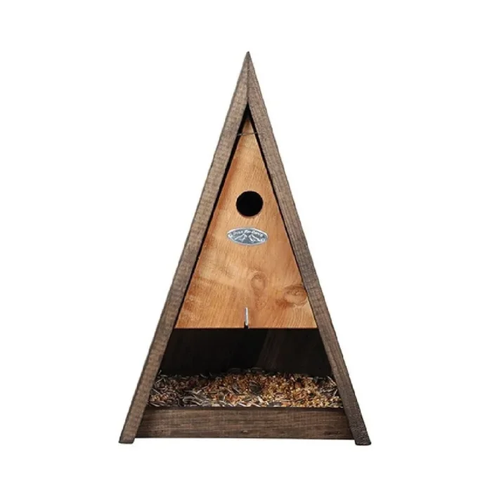 Vogel- und Futterhaus ‚Wigwam‘ (aus Kiefernholz)